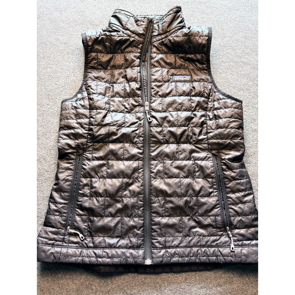 Patagonia Nano Puff Vest Womens Medium Black Primaloft Insulated 84247 SP19